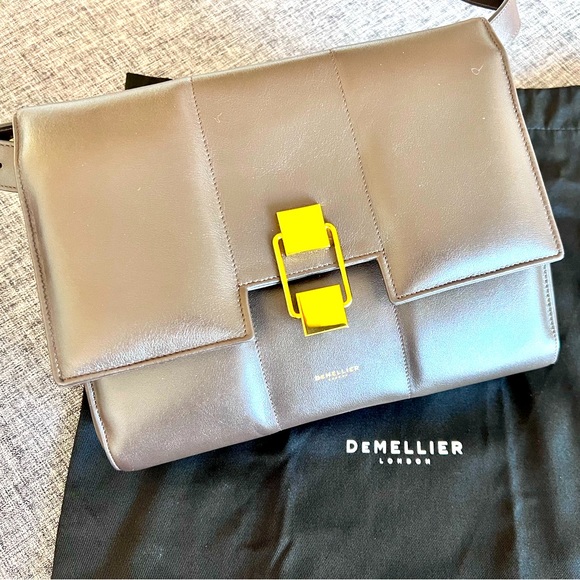 DeMellier Handbags - ALEXANDRIA LEATHER SHOULDER BAG IN ESPRESSO